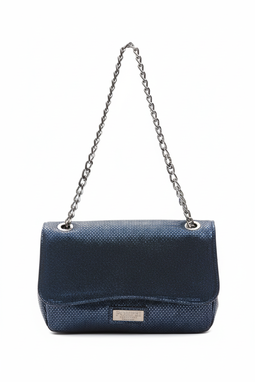 Niebieska torebka Pompei Donatella - widok z przodu