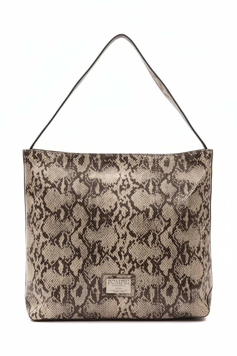 Torba z wzorem pytona - widok z przodu